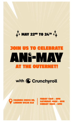 Crunchyroll Partners with Outernet for a Free Immersive Experience for Ani-May