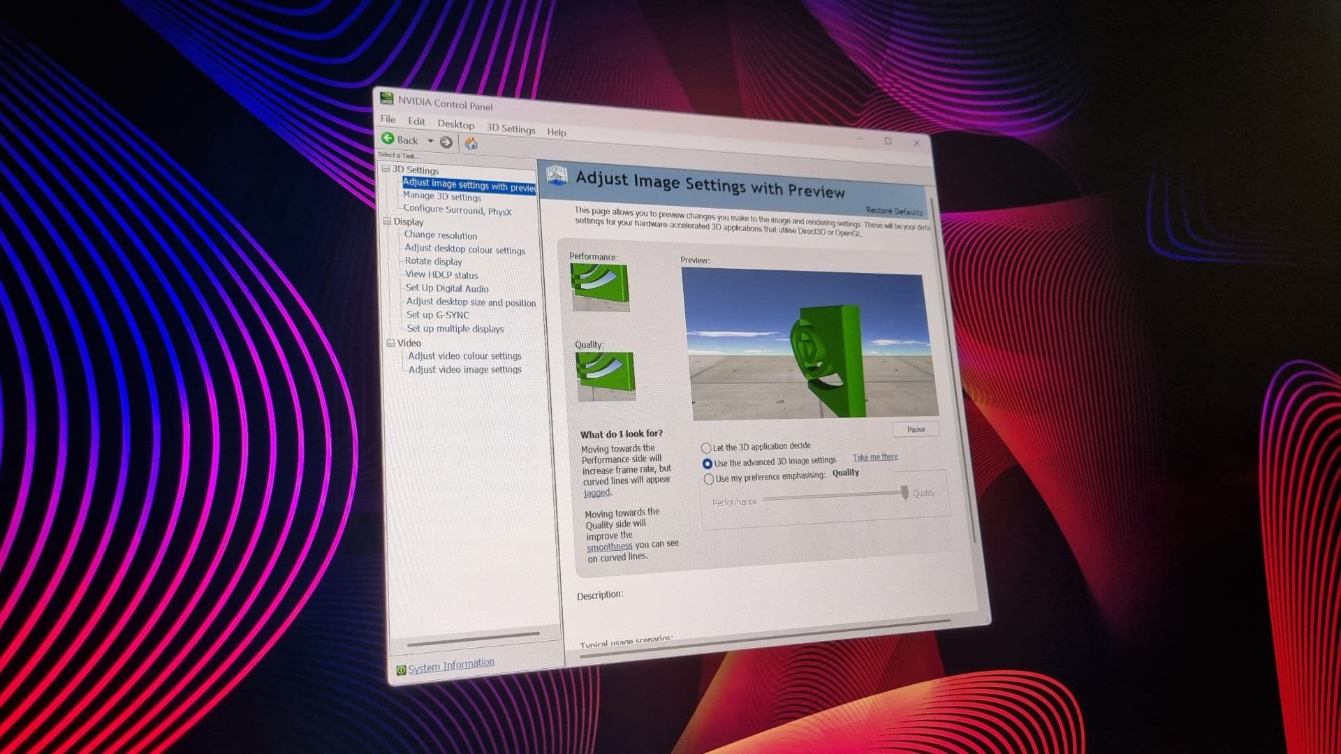 O Nvidia Control Panel não existe mais, é um ex-painel de controle, bateu as botas, fechou as cortinas e se foi... ok, ele está sendo descontinuado.