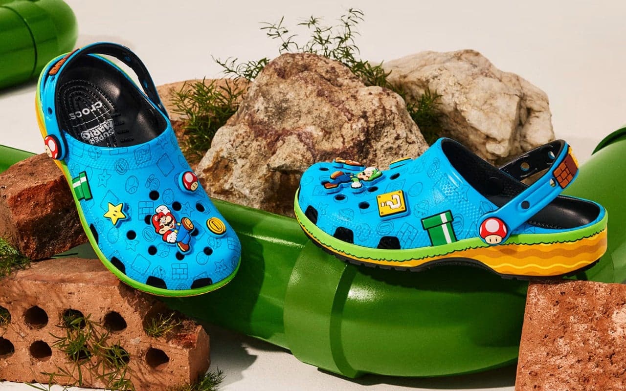 Crocs expande colaboração com a Nintendo com coleção de Super Mario em julho