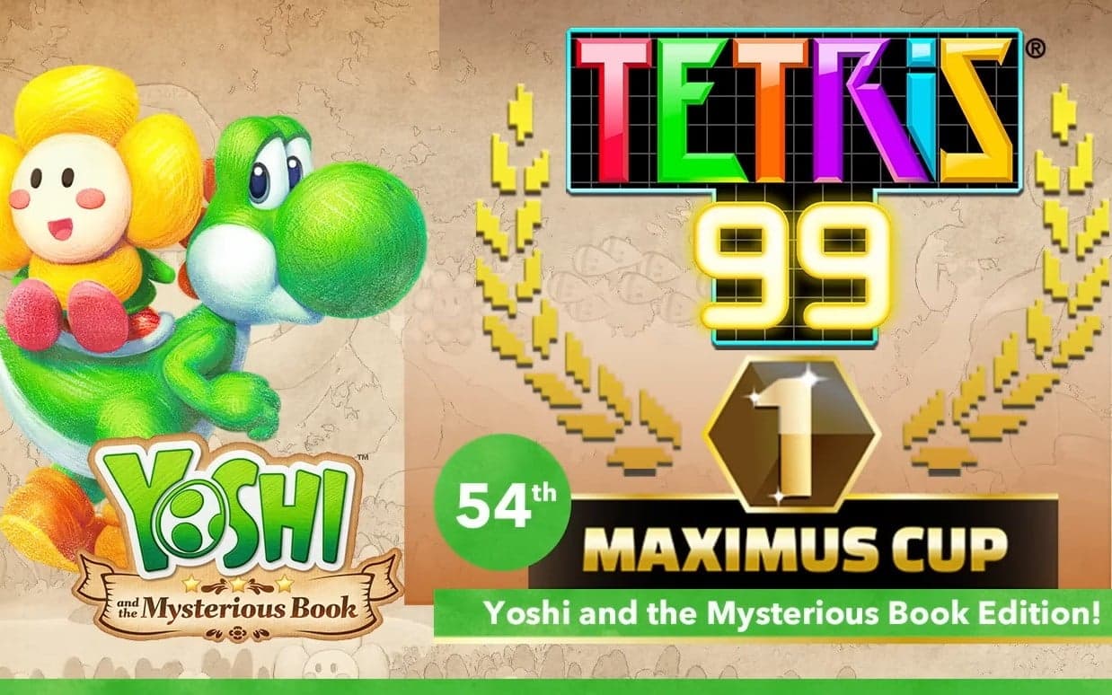 O mais recente evento crossover de Tetris 99 celebra o novo jogo do Yoshi, desbloqueie um novo tema