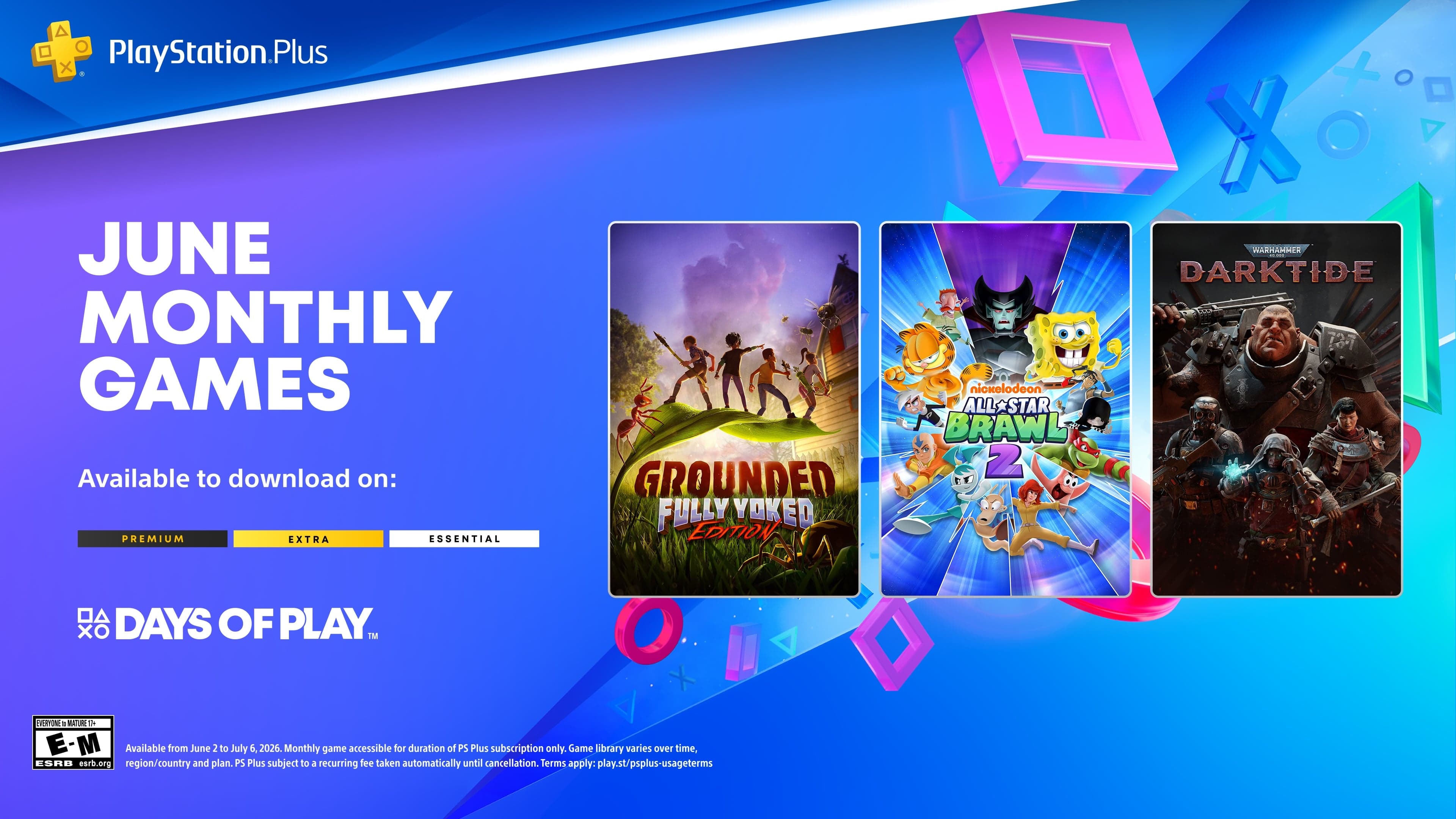 Lista de jogos mensais da PlayStation Plus para junho de 2026 anunciada