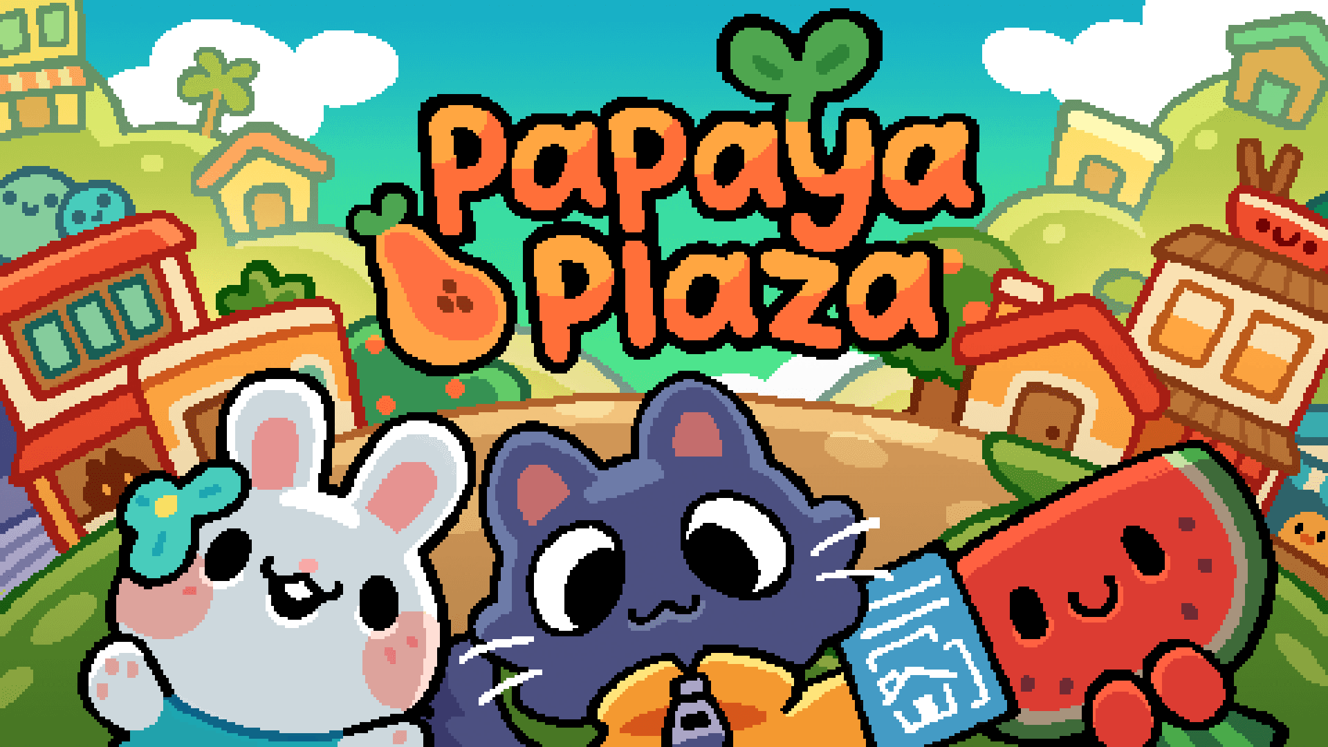 Construtor de cidades aconchegante Papaya Plaza anunciado para PC