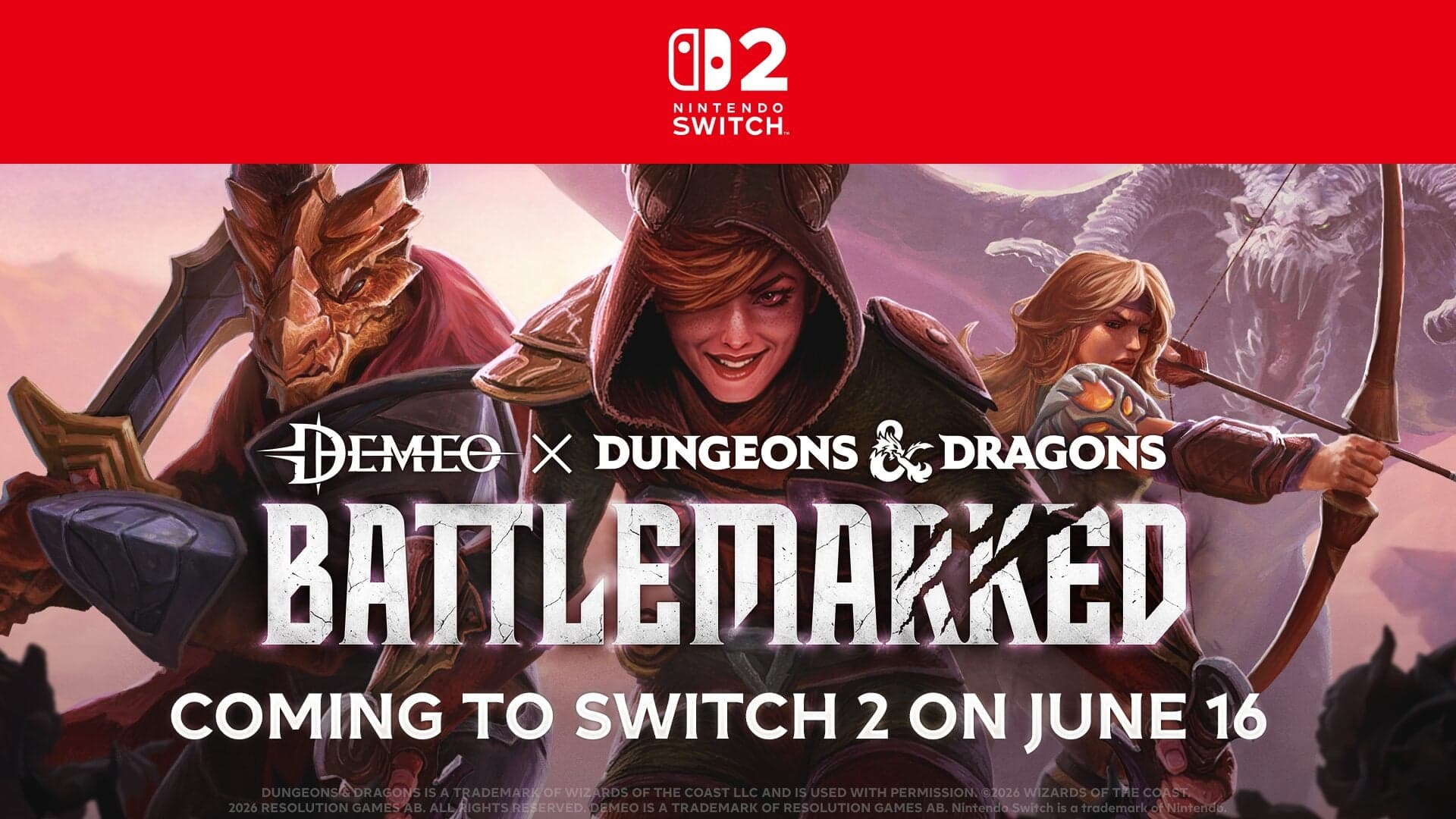 Demeo x Dungeons & Dragons: Battlemarked chega ao Switch 2 em 16 de junho