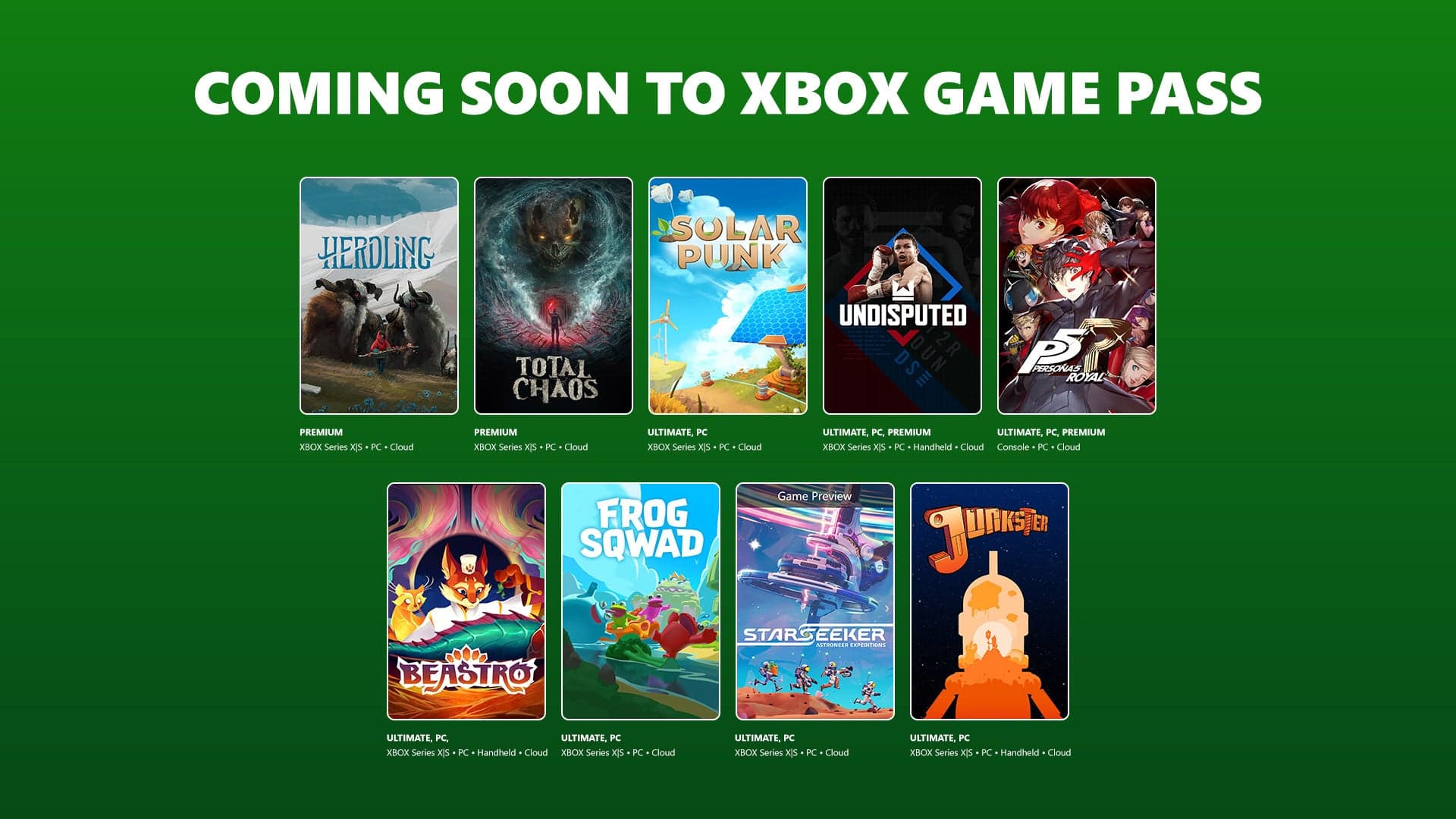 Game Pass adiciona STARSEEKER: Astroneer Expeditions, Beastro, Undisputed e mais entre o início e meados de junho
