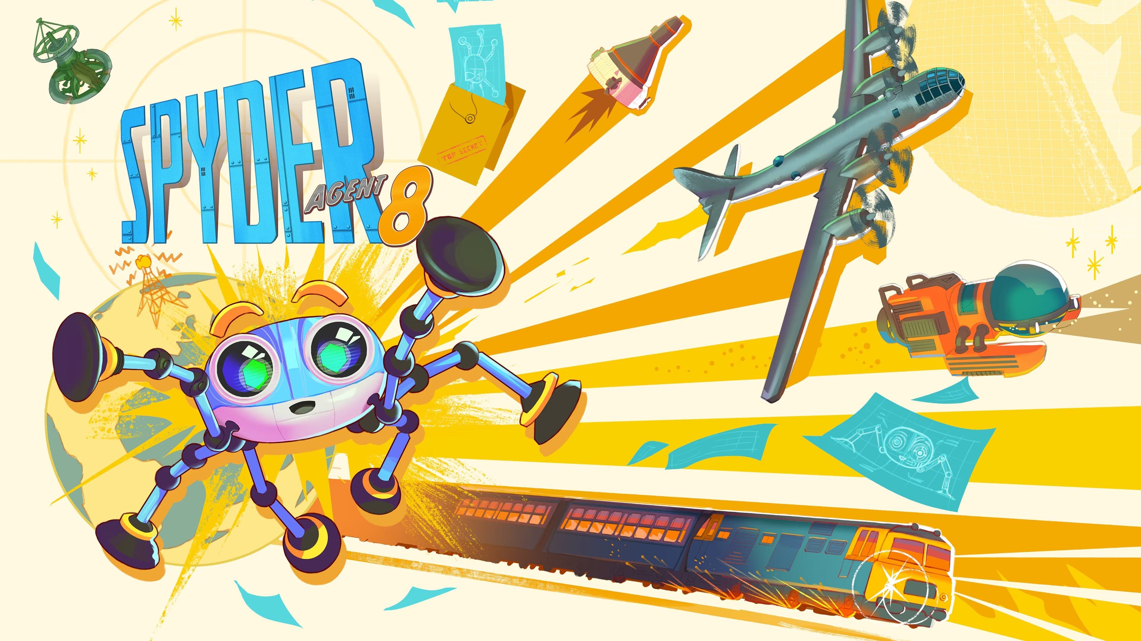 Jogo de aventura e stealth retrofuturista Spyder: Agent 8 anunciado para PS5, Xbox Series, Switch e PC