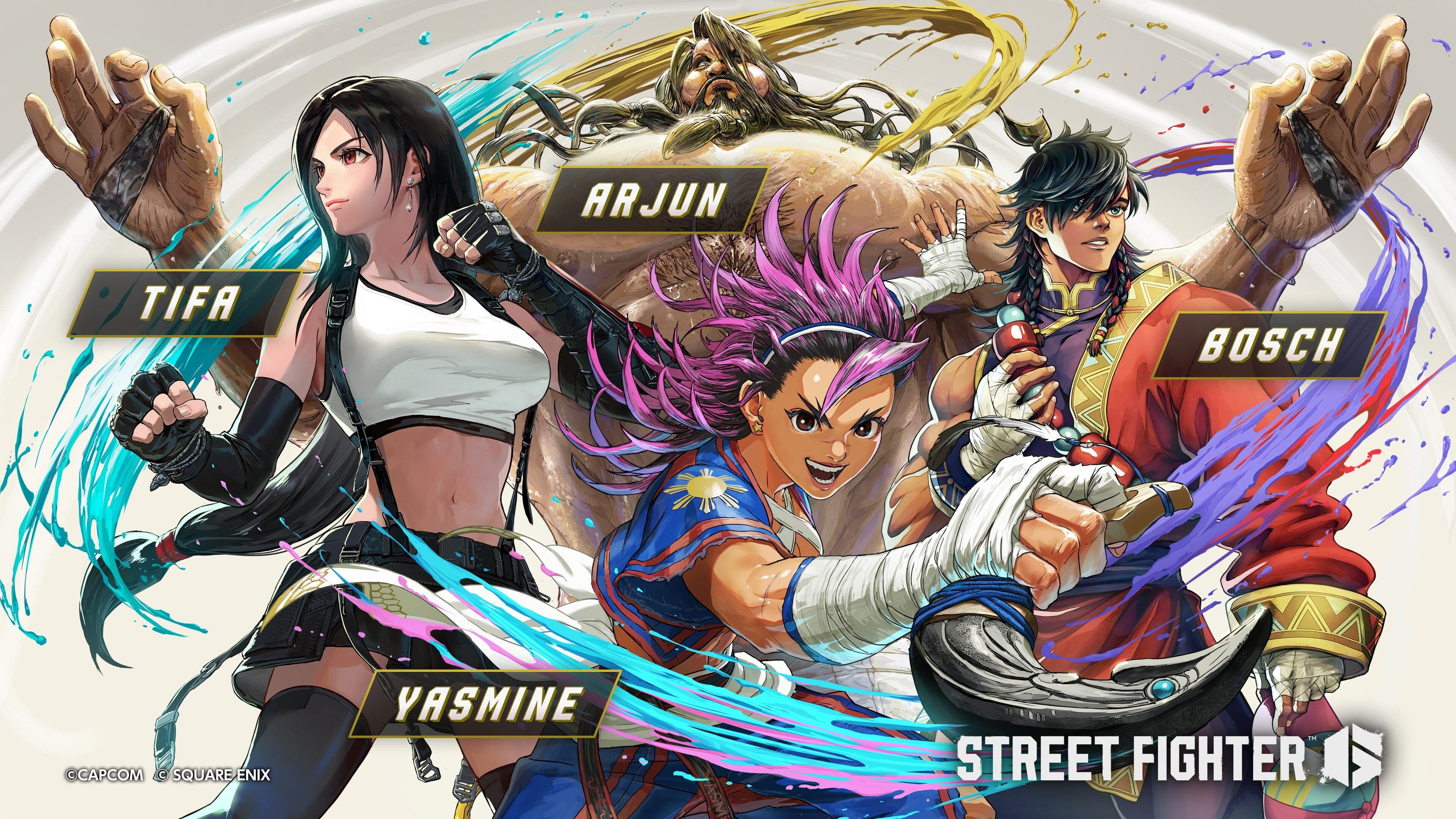Personagens de DLC do Ano 4 de Street Fighter 6, Yasmine, Arjun, Tifa e Bosch, anunciados