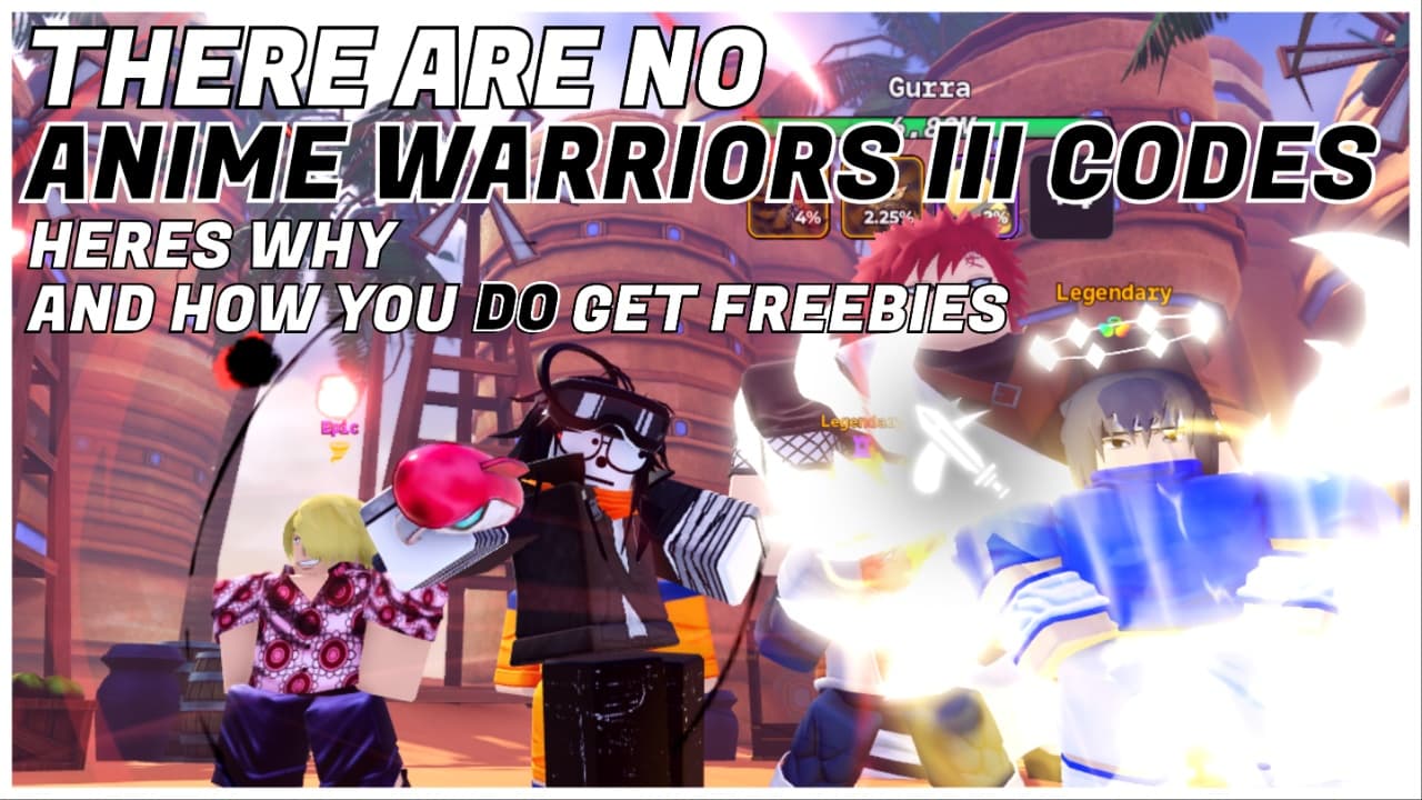 NÃO existem códigos de Anime Warriors III – Veja o porquê (Recompensas Reais Incluídas)