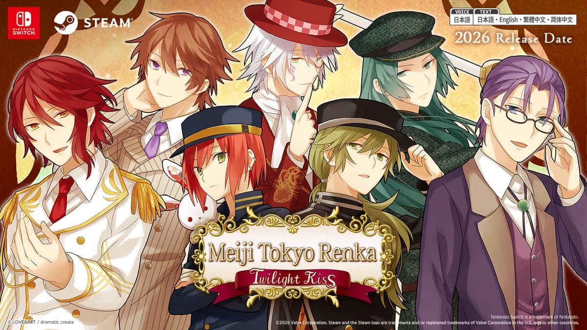 Meiji Tokyo Renka Otome Game’s Twilight Kiss Sequel Appearing in English
