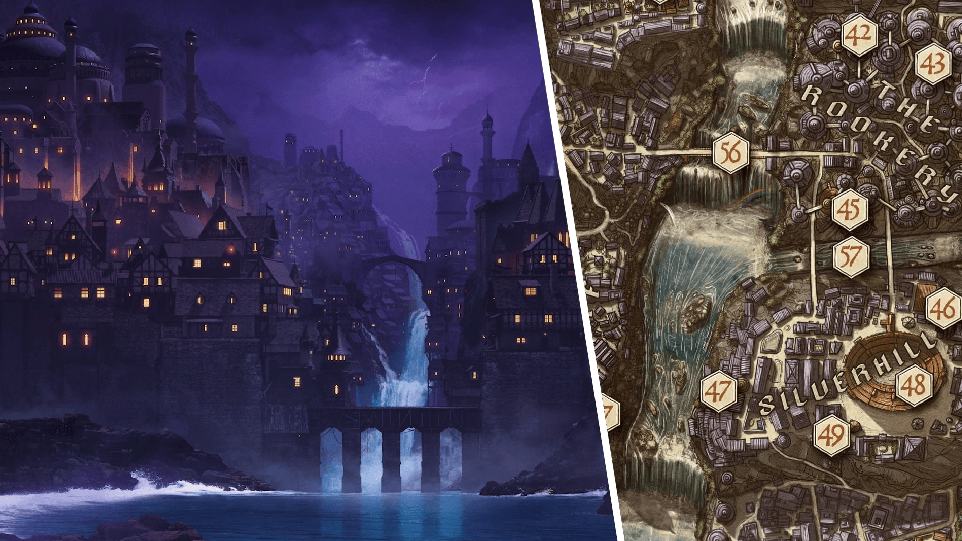Critical Role finally releases a full-scale map of Campaign 4's main city, and I'm deeply jealous to not have their personal cartographer at my table