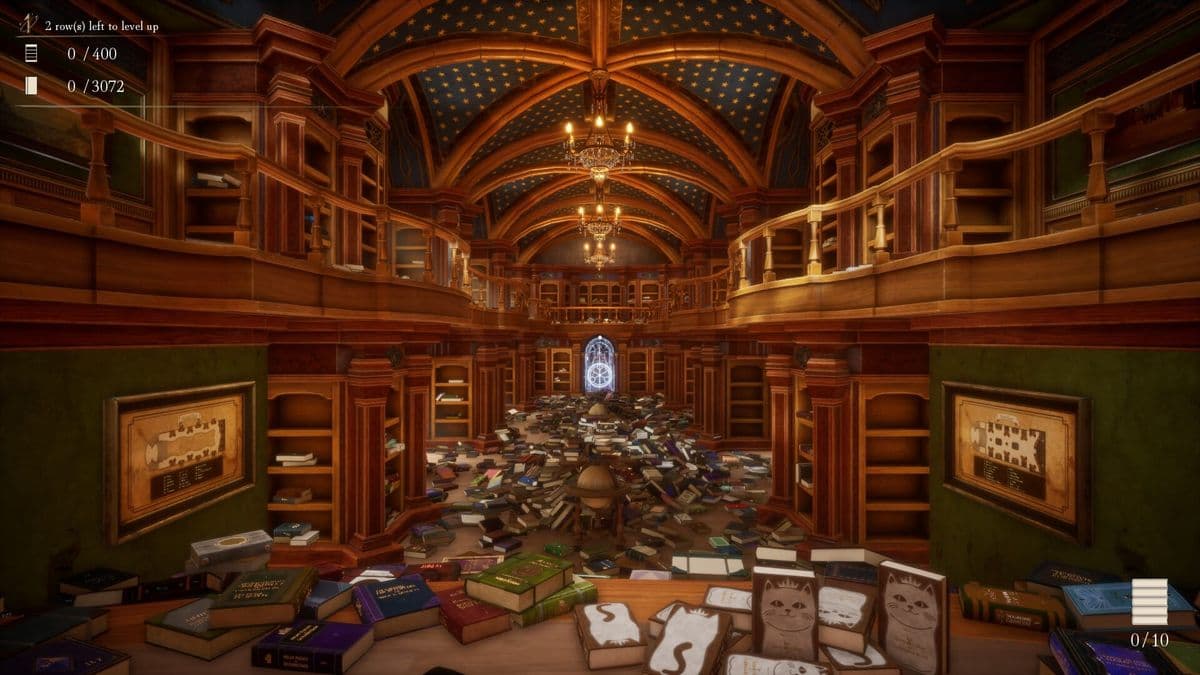 Você não precisa transformar este jogo de arrumar biblioteca em uma crise existencial, mas ajuda