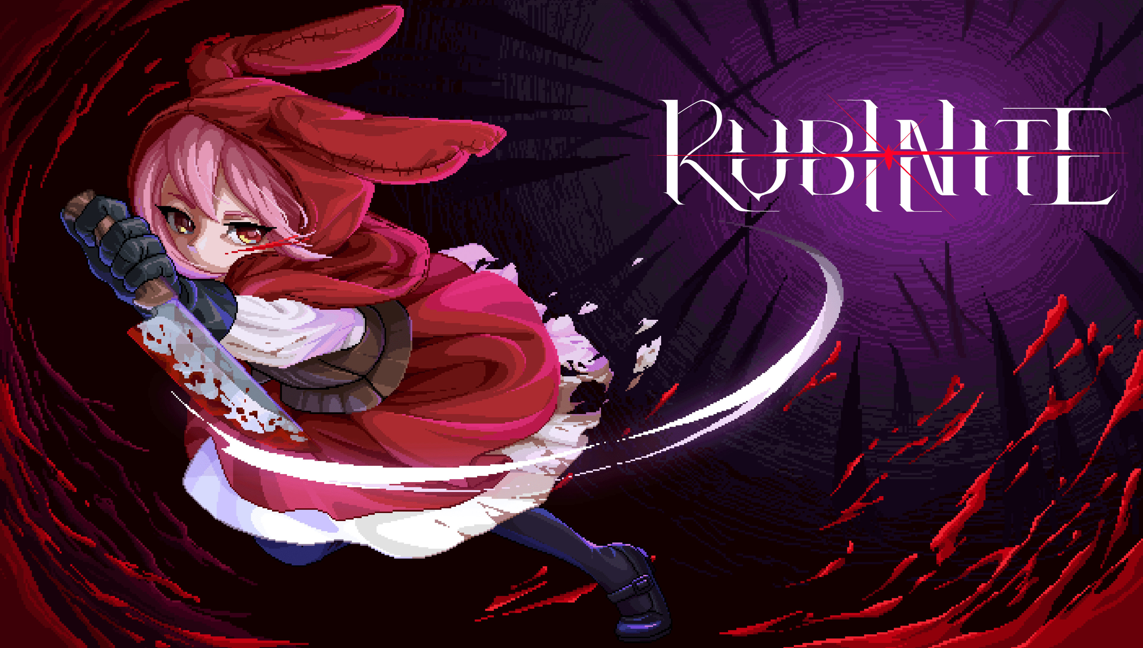 2D pixel art boss rush action game Rubinite launches July 23